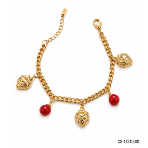 Pulsera Corazones Rojos