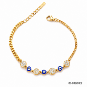 Pulsera Ojo Azul Elegante