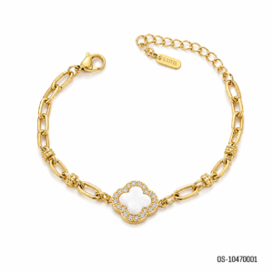 Pulsera Trébol Nácar