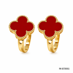 Aretes Flor Rubí