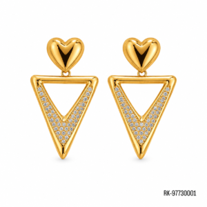 Aretes Corazón Triángulo