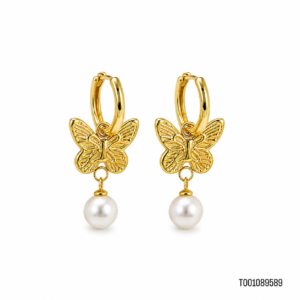 Aretes Mariposa Perla