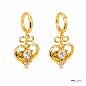 Aretes Corazón Brillante