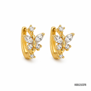 Aretes Mariposa Crystal Premium